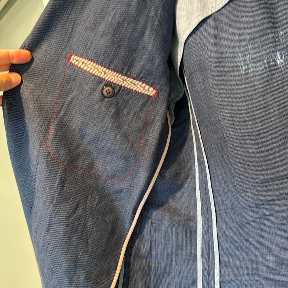 Boss by Hugo Boss - slim fit linen blazer - one flaw, please read description - Picture 6 of 12